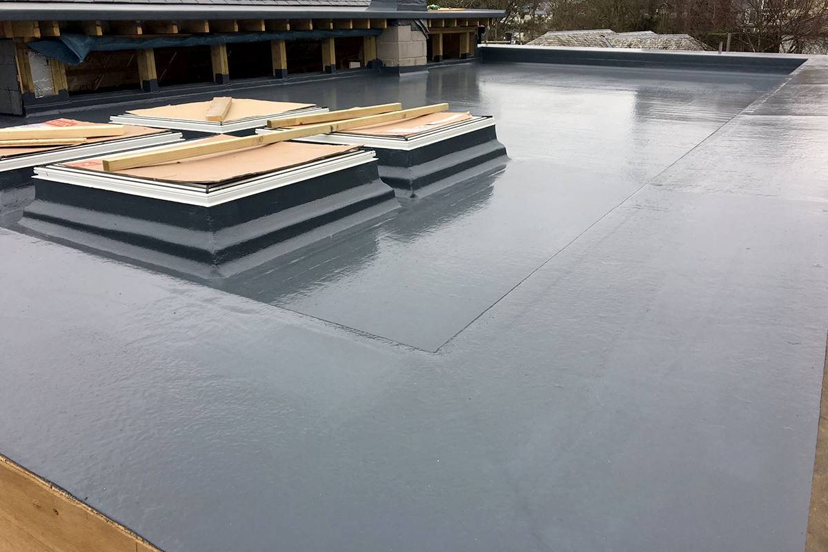 Completed commercial roofing project in Dublin