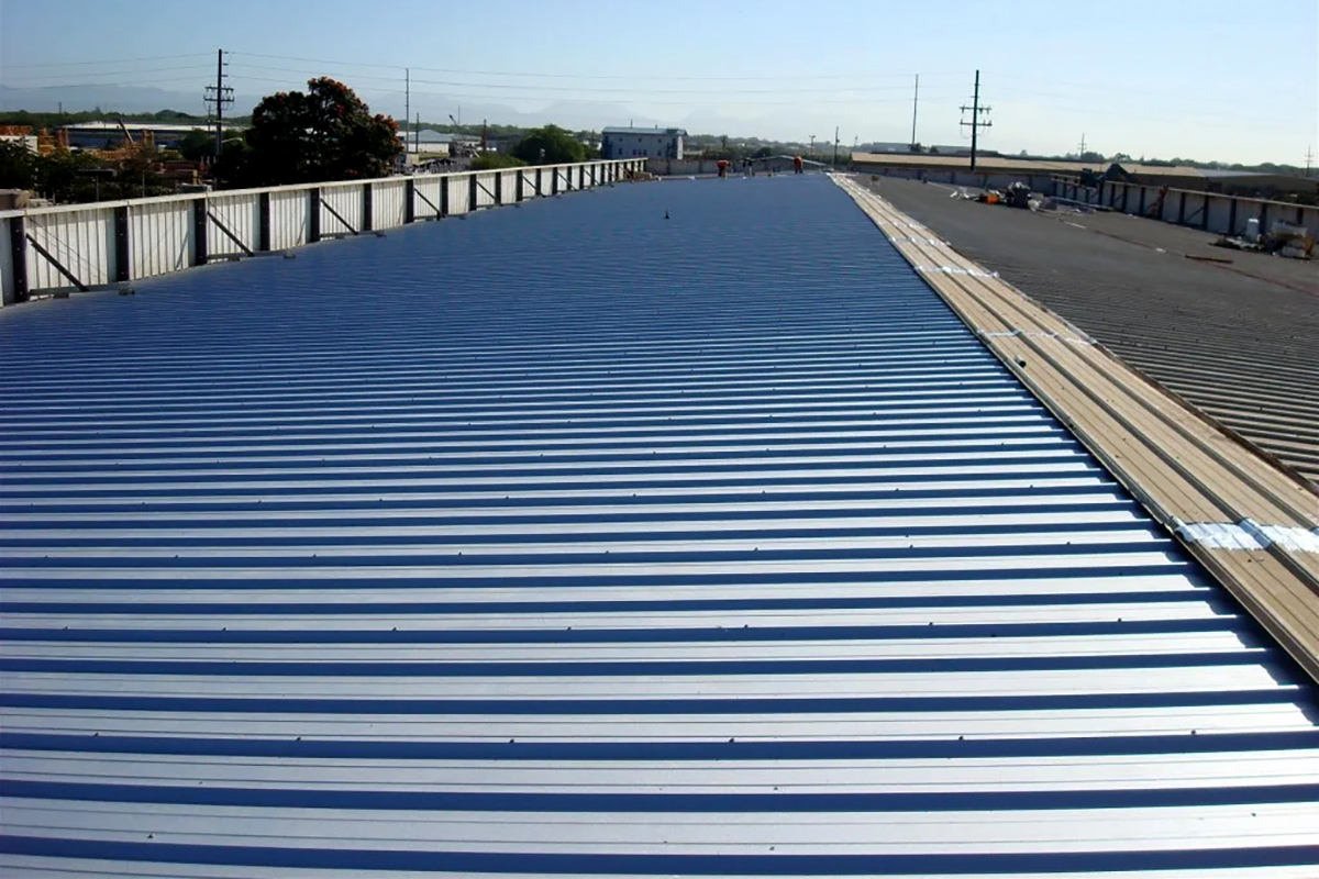 Completed commercial roof project in Dublin